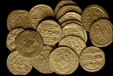 Een schat aan munten (goud)